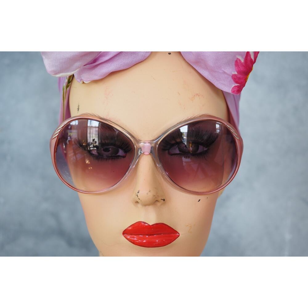 Vintage 1970s Foster Grant Sunglasses USA Made Glam Retro Grandma chic NOS - Picture 3 of 14